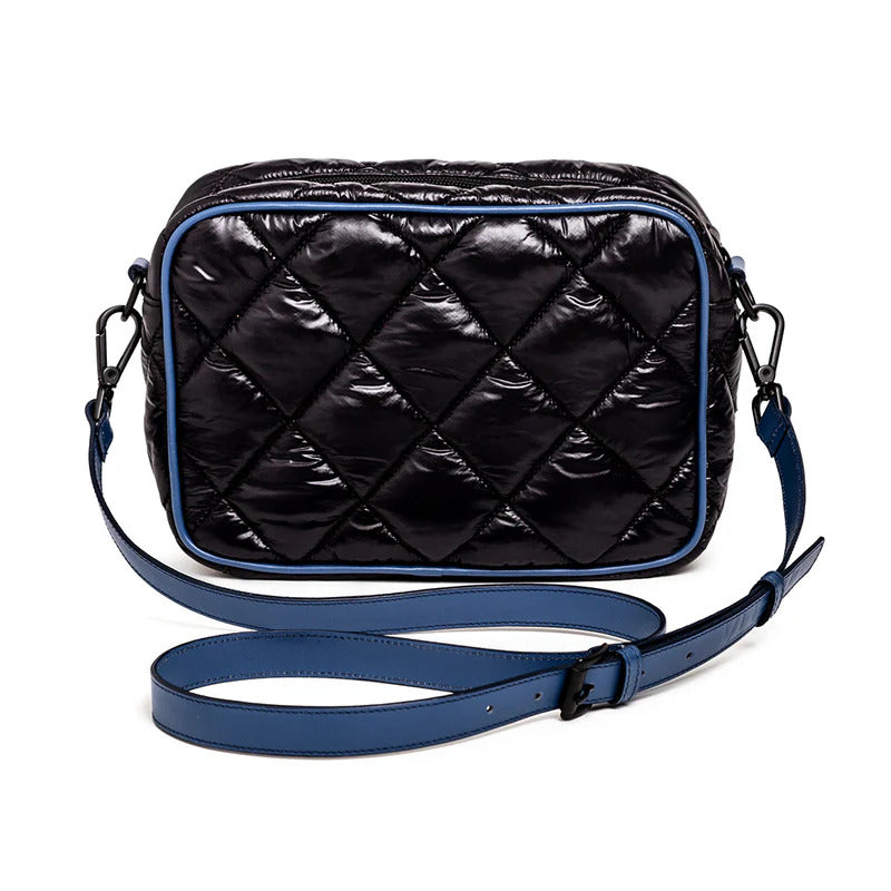 BOLSA VITA preta/ detalhe marinho