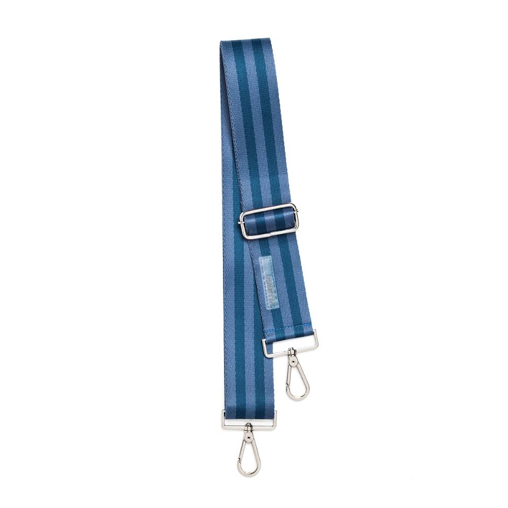 ALÇA AVULSA LISTRADA blue jeans