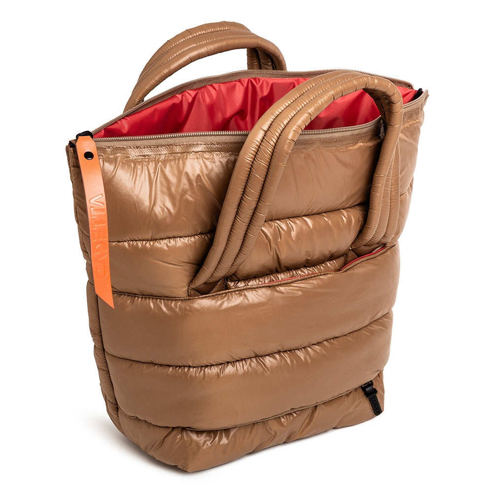 BOLSA CAMILLA TRIP amarula / forro paprika