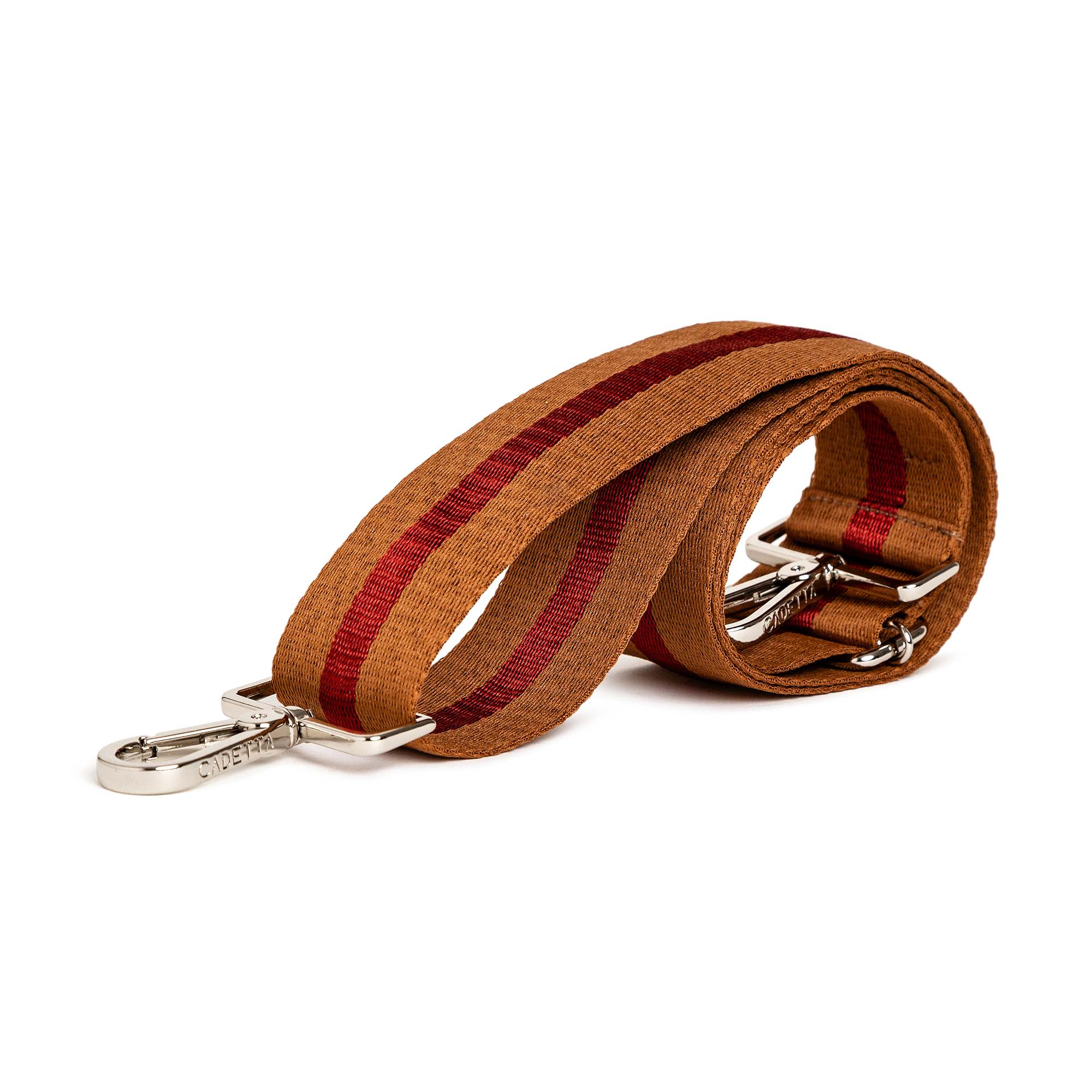 ALÇA AVULSA LISTRADA bordô/amarula