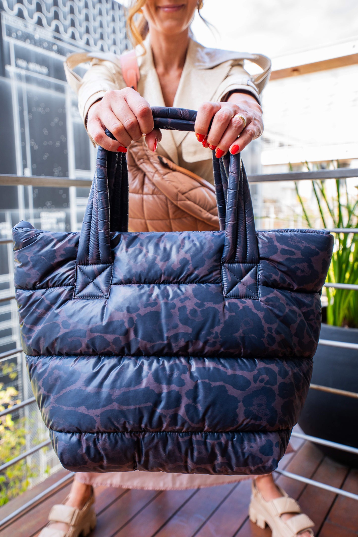 BOLSA CAMILLA onça