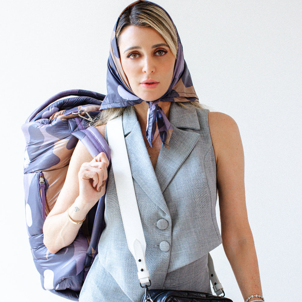 DUFFEL VERONA lilás floral