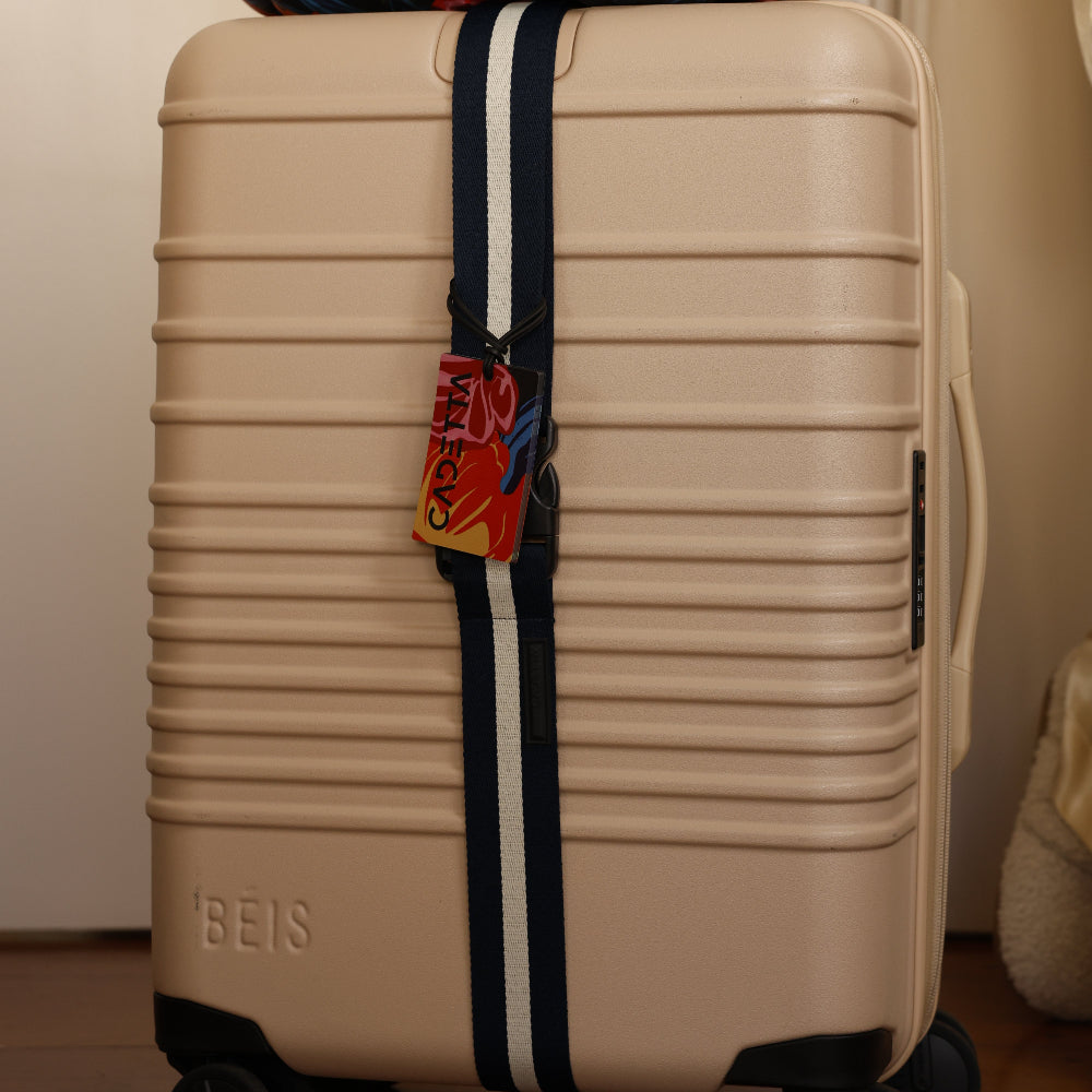 CINTO DE MALA azul navy/off white