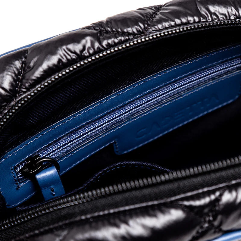 BOLSA VITA preta/ detalhe marinho