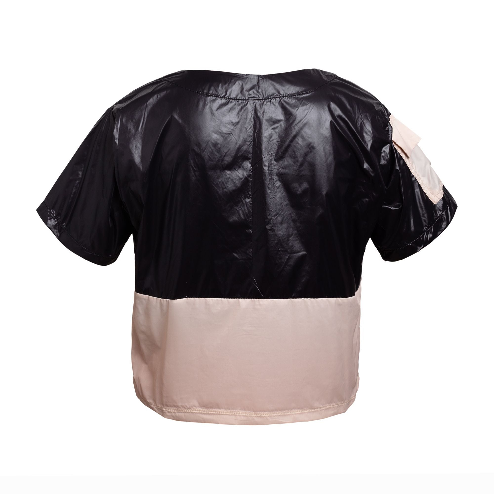 BLUSA C-SHIRT preta/ areia