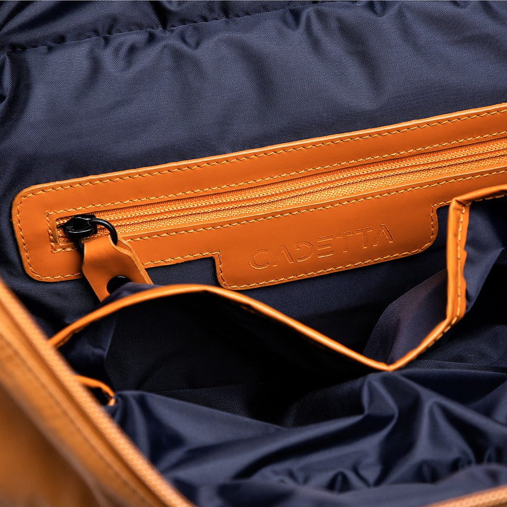 BOLSA CAMILLA TRIP COURO caramelo