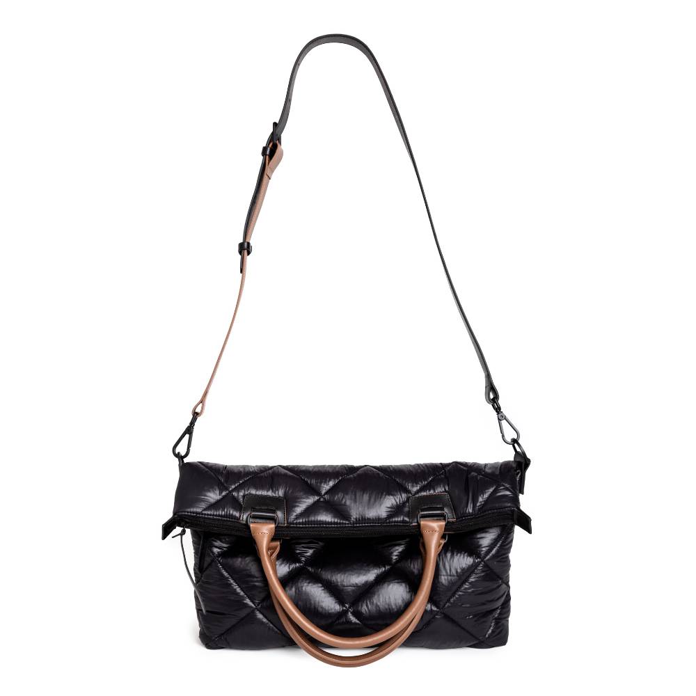 BOLSA VERSATILE preta/ caramelo