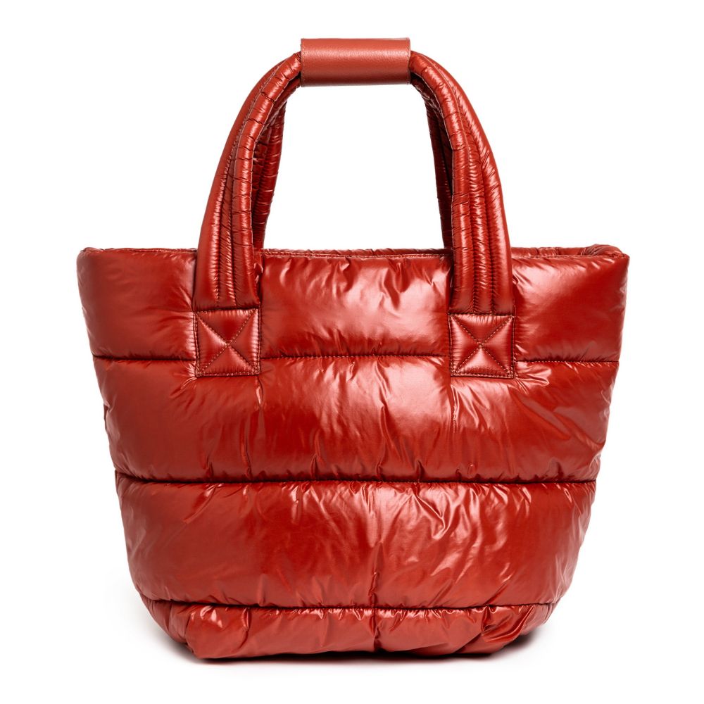 BOLSA CAMILLA tomate/ forro baby blue