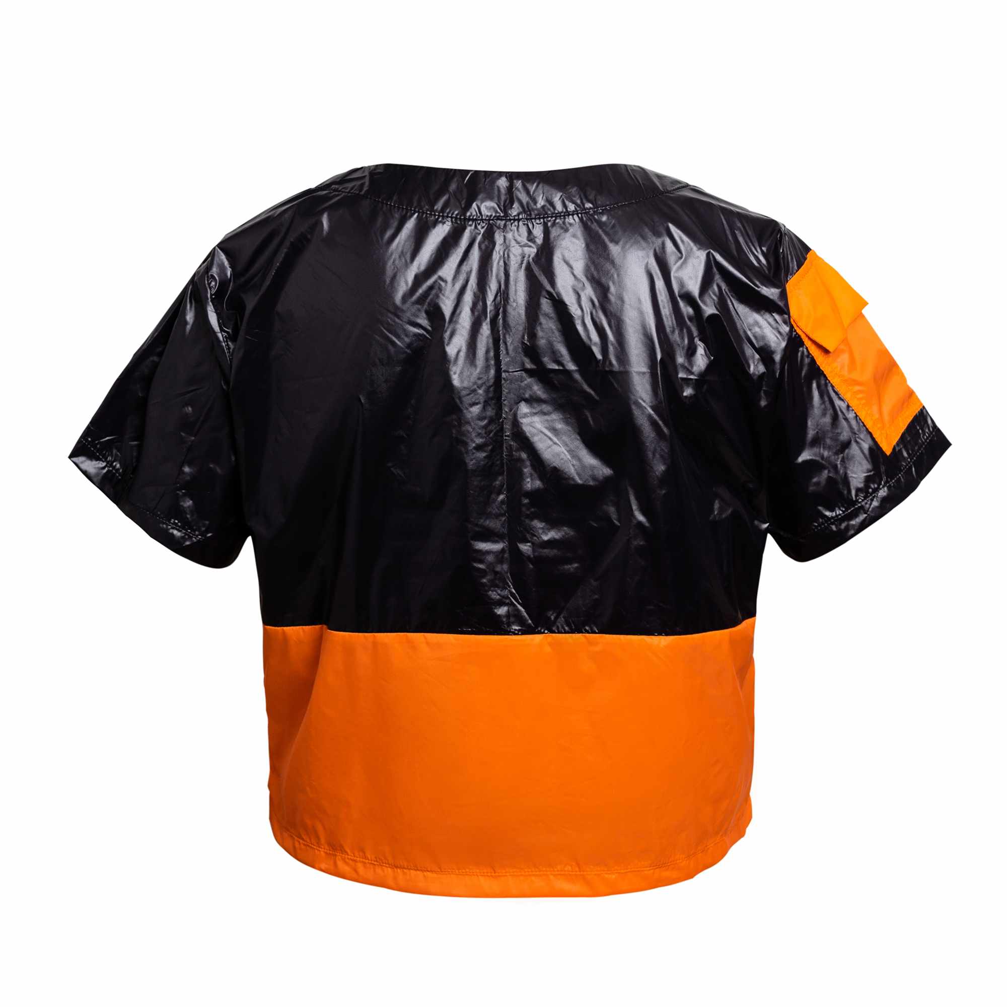 BLUSA C-SHIRT preta/ laranja