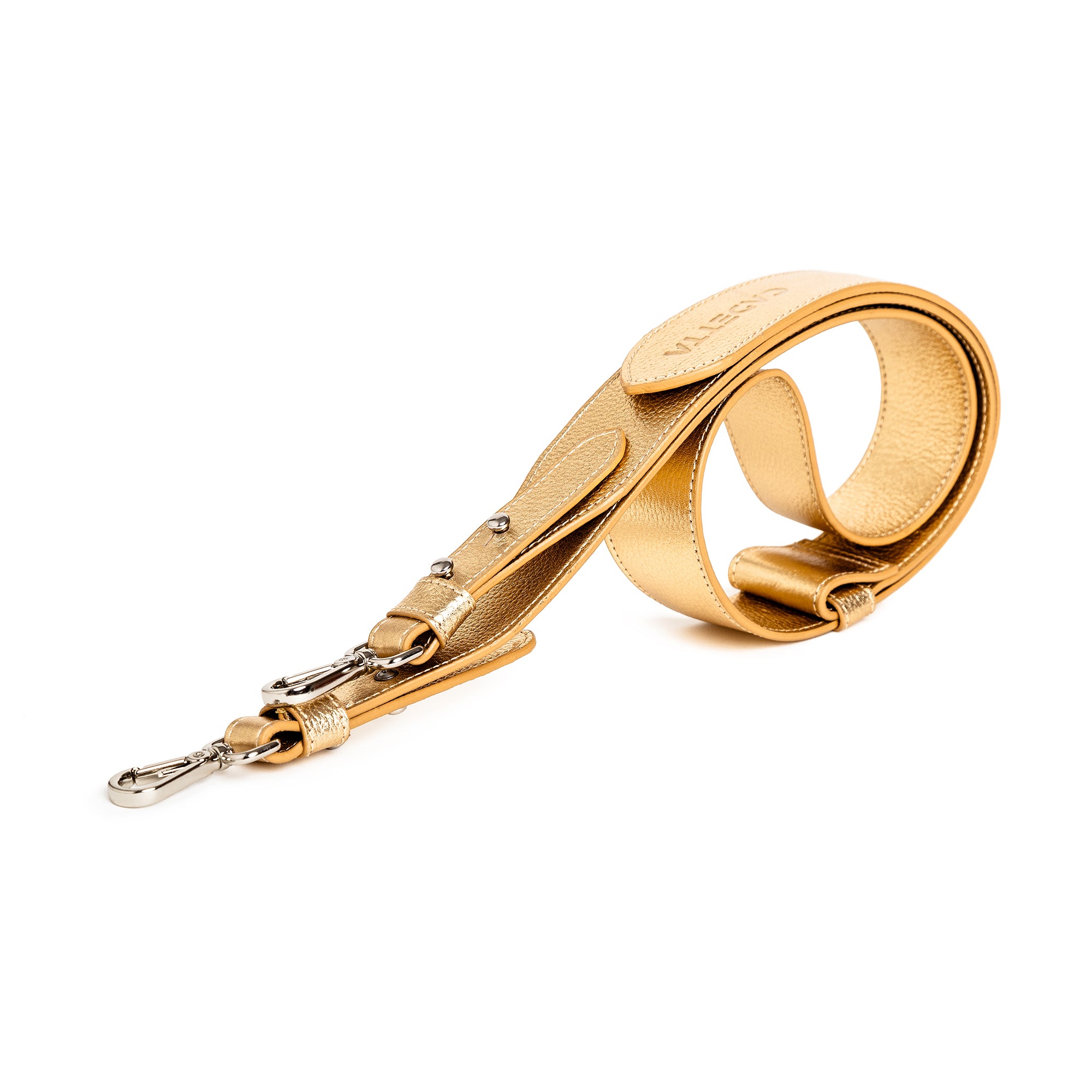 ALÇA DE COURO metal ouro