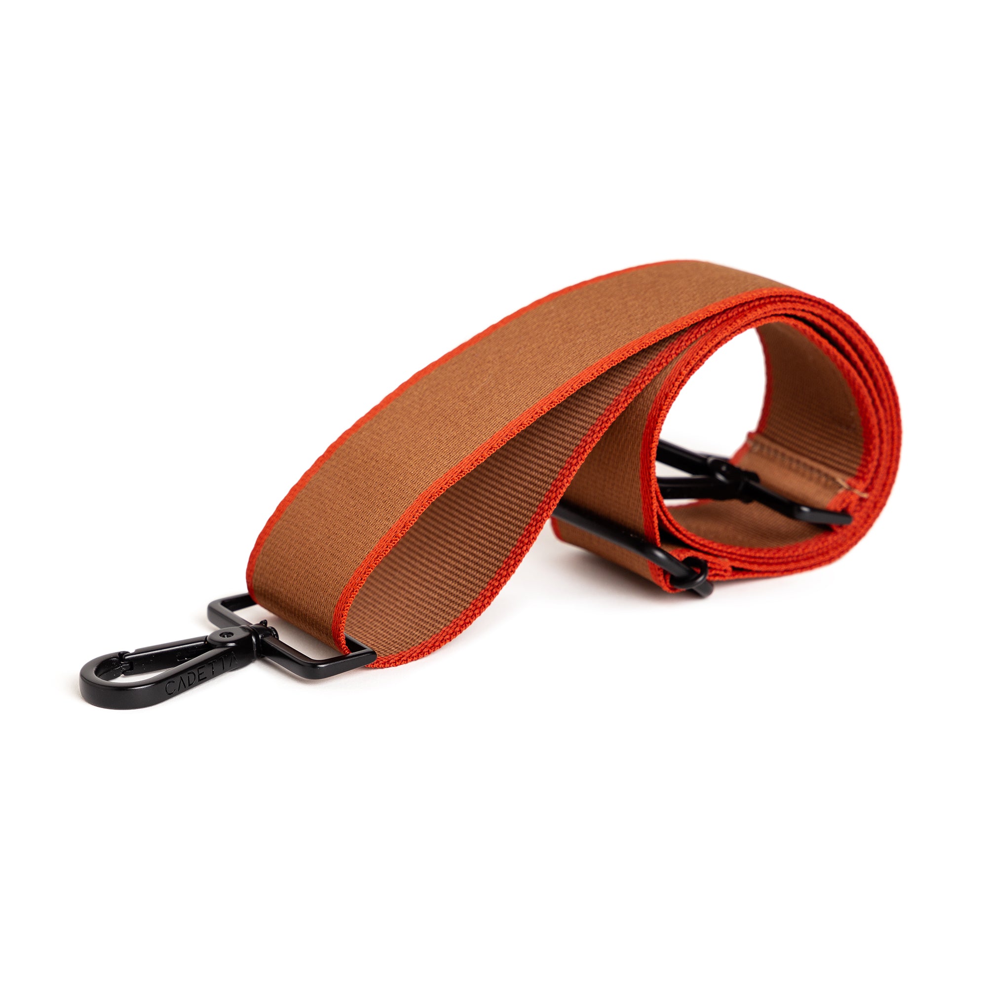 ALÇA AVULSA LISTRADA amarula/ tomate