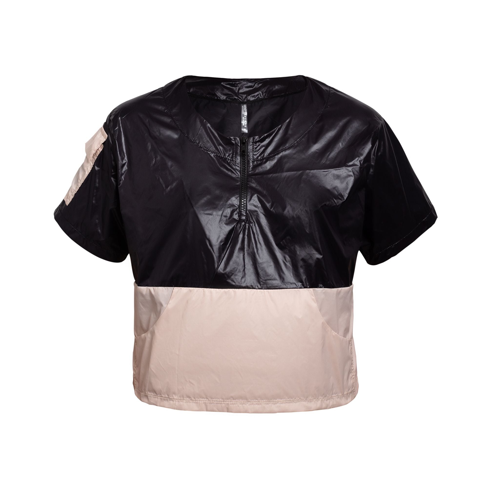 BLUSA C-SHIRT preta/ areia