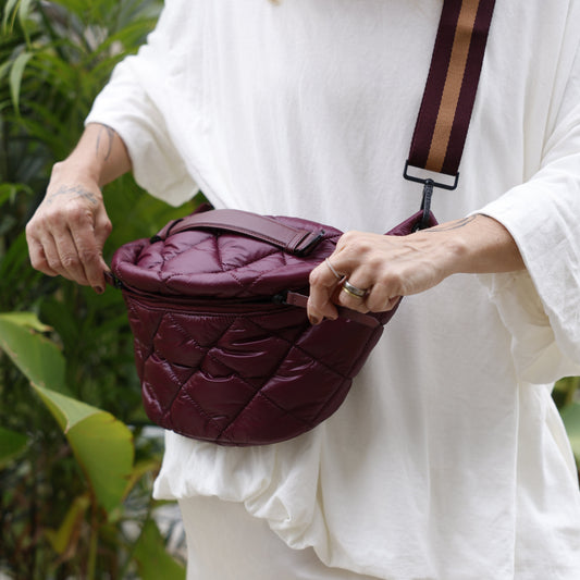 BOLSA BANANA tinto