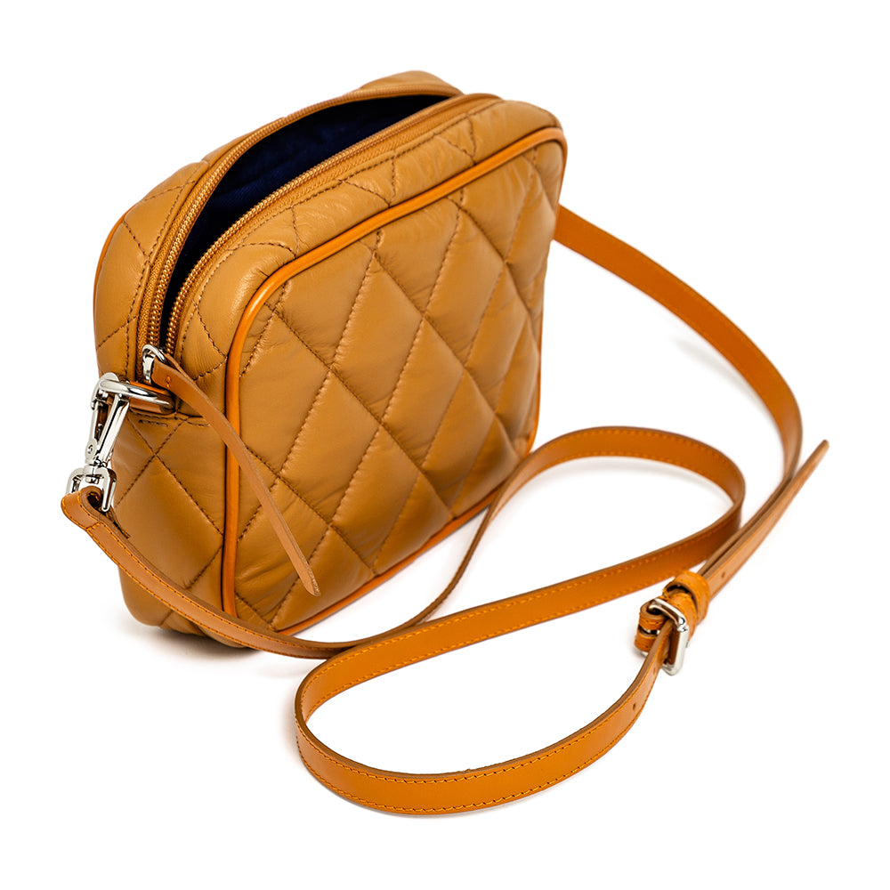 BOLSA VITA MINI COURO CARAMELO