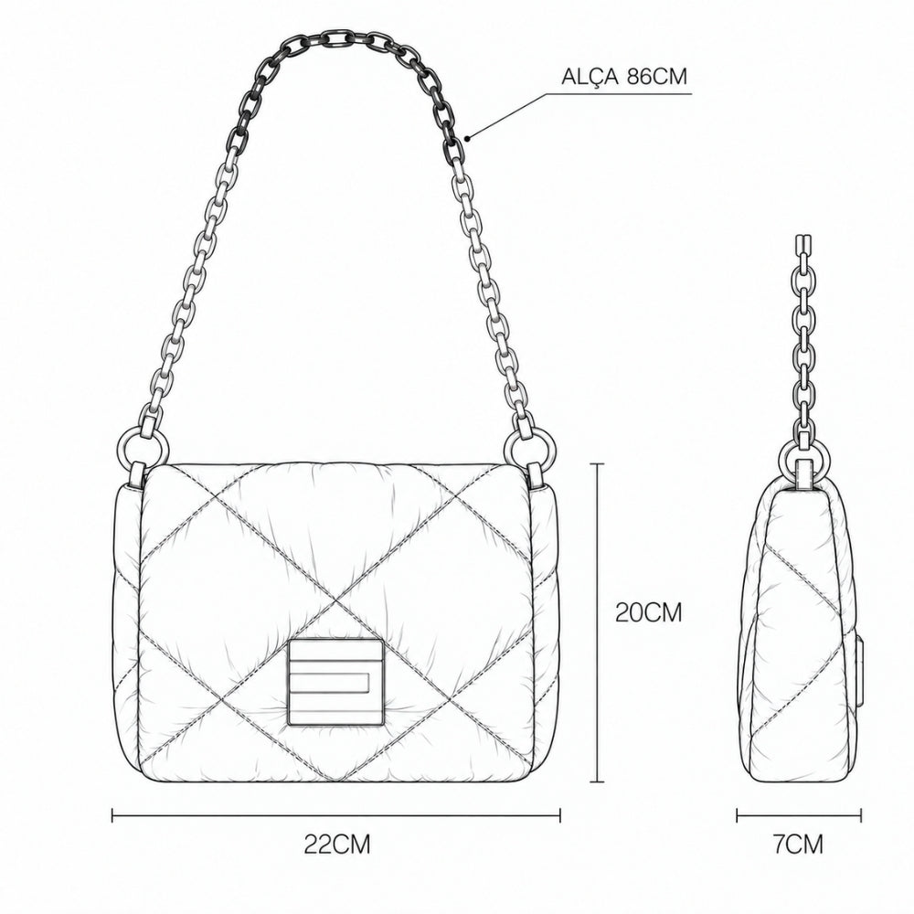 BOLSA TRÍADE PRETA
