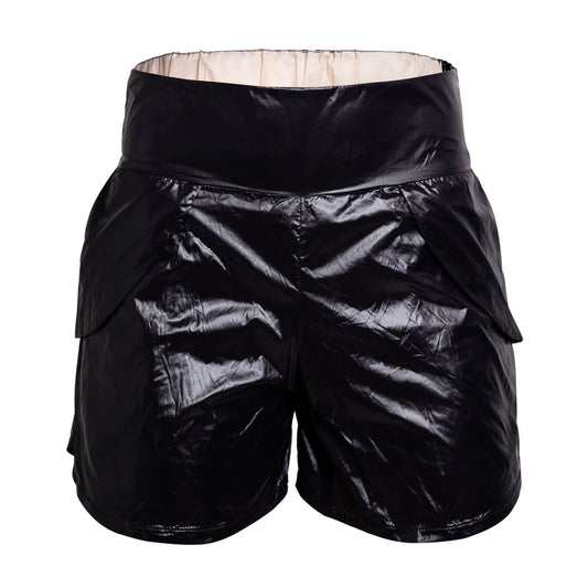 C-SHORTS preto/ forro areia