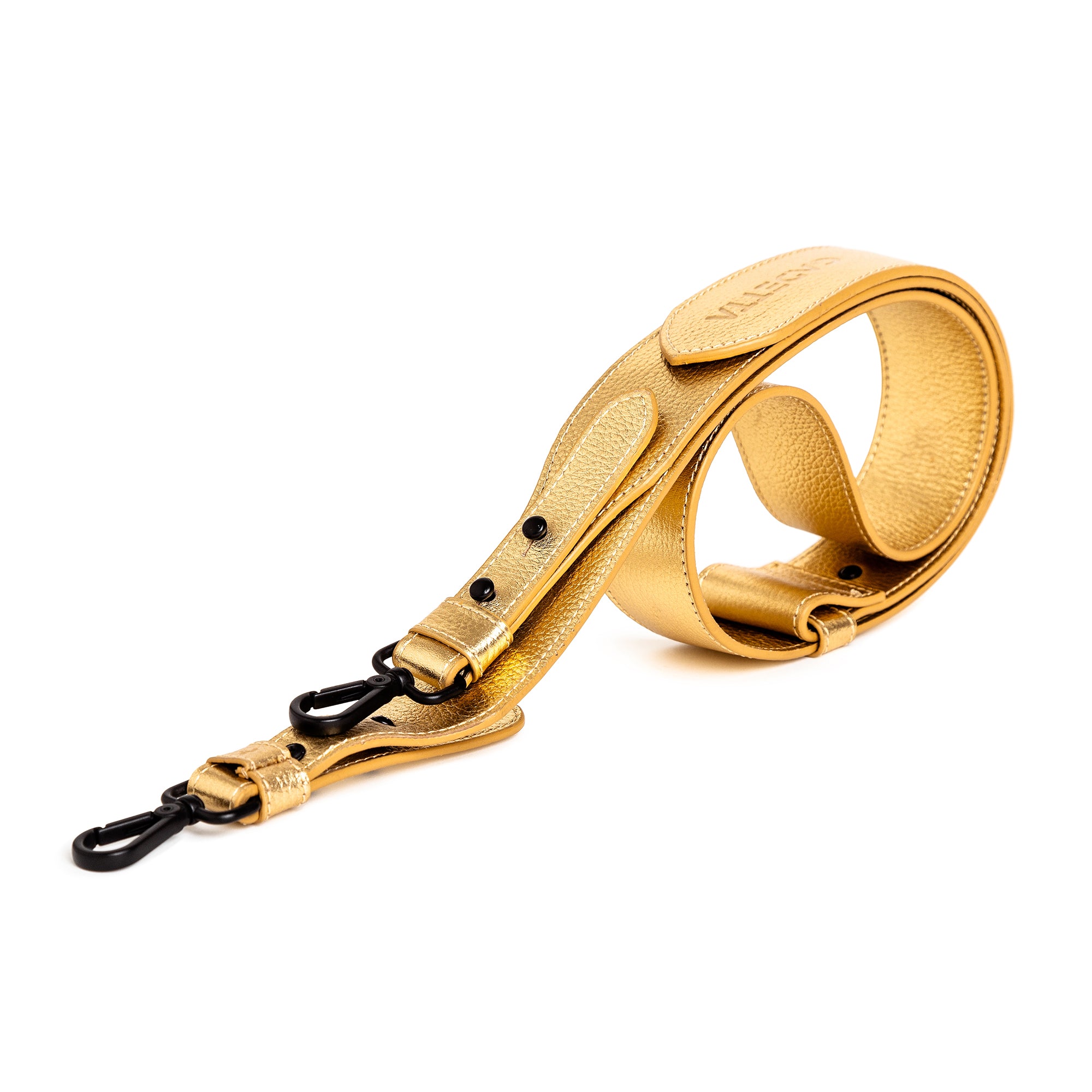 ALÇA DE COURO metal ouro