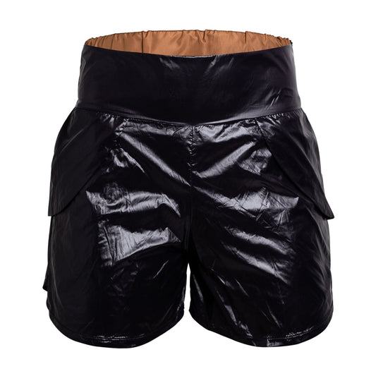 C-SHORTS preto/ forro havana