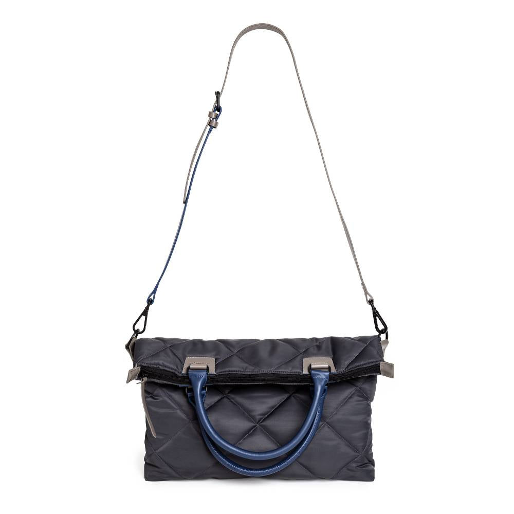 BOLSA VERSATILE cinza/ blue navy