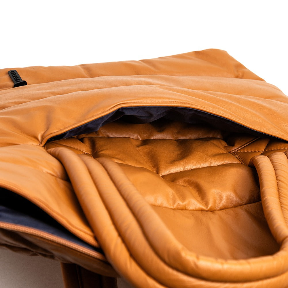 BOLSA CAMILLA TRIP COURO caramelo