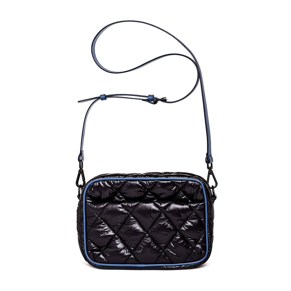 BOLSA VITA preta/ detalhe marinho